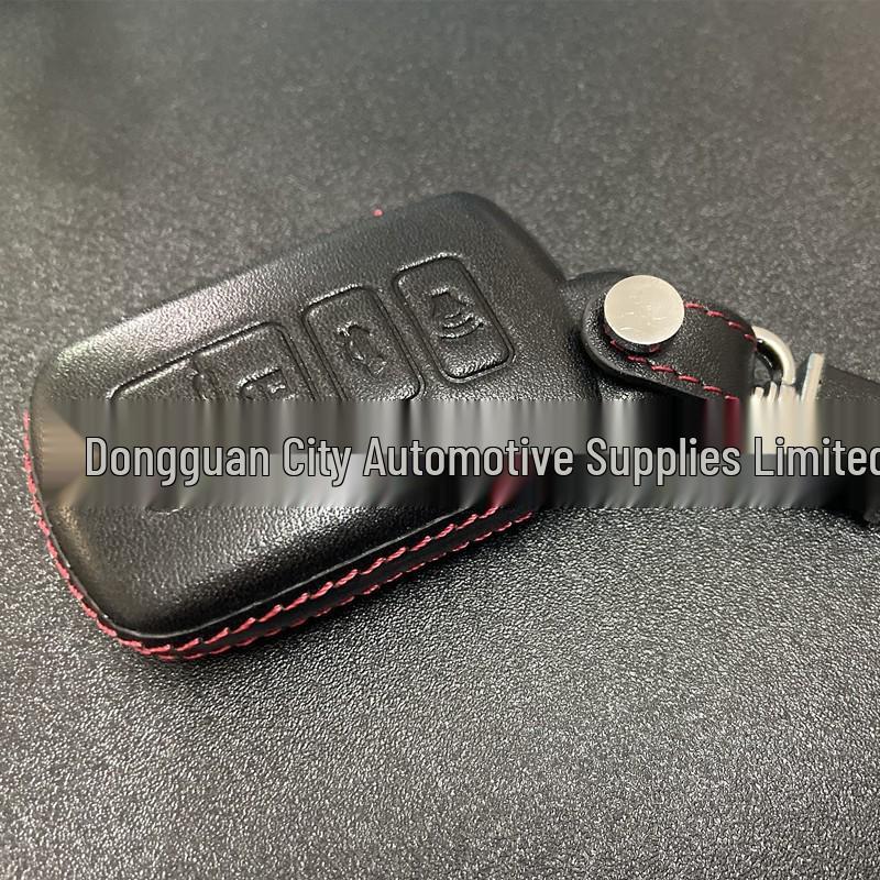 Genuine 4D Leather Case for Toyota 12 Camry/Previa/Alphard Smart Key (4-Button)