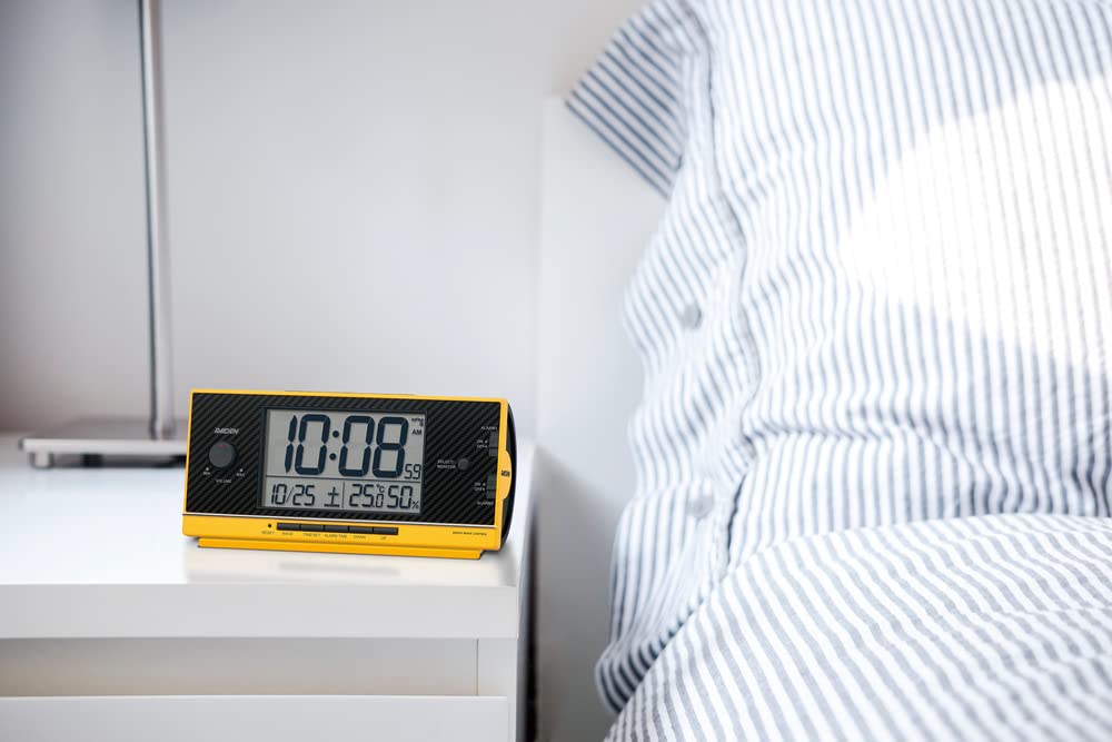 Seiko Radio-réveil numérique à volume élevé PYXIS RAIDEN Jaune NR539Y 77 × 167 × 57 mm