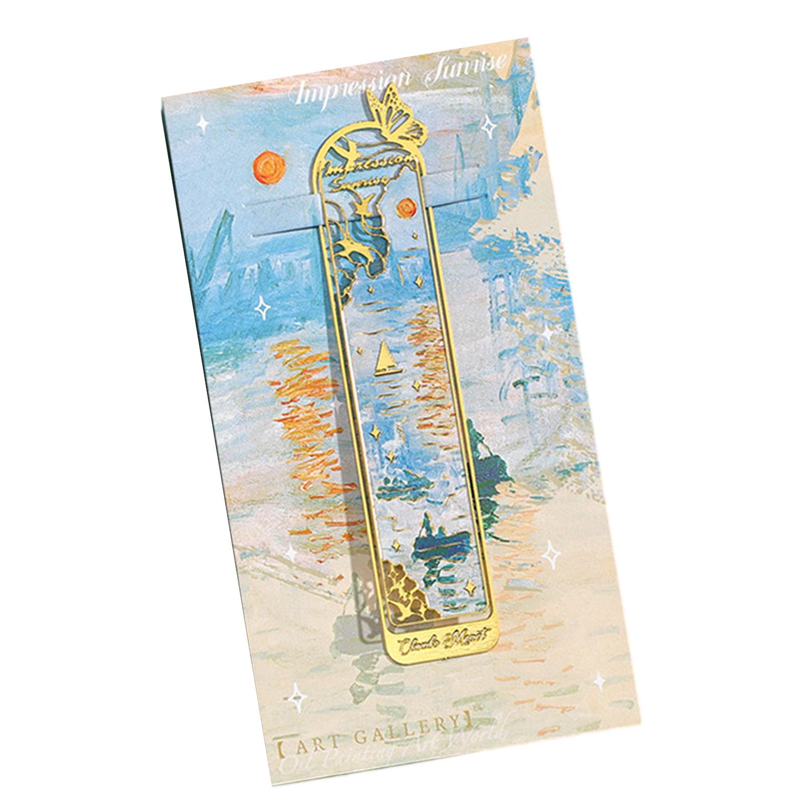 

Винтажные художественные закладки, тематические закладки с масляной живописью, полые металлические закладки, разделитель страниц для книголюбов и учителей 5