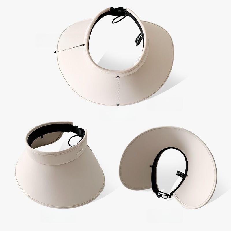 Summer Uv Sun Hat With Oversized Brim Ice Silk Material For Casual And Fashion Use