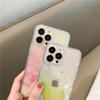 Ins Korea Laser Gradient Wrist Loop Strap Phone Case For Iphone 13 Pro Max 12 11 Pro X Xr Max Clear Lens Protection Laser Cover
