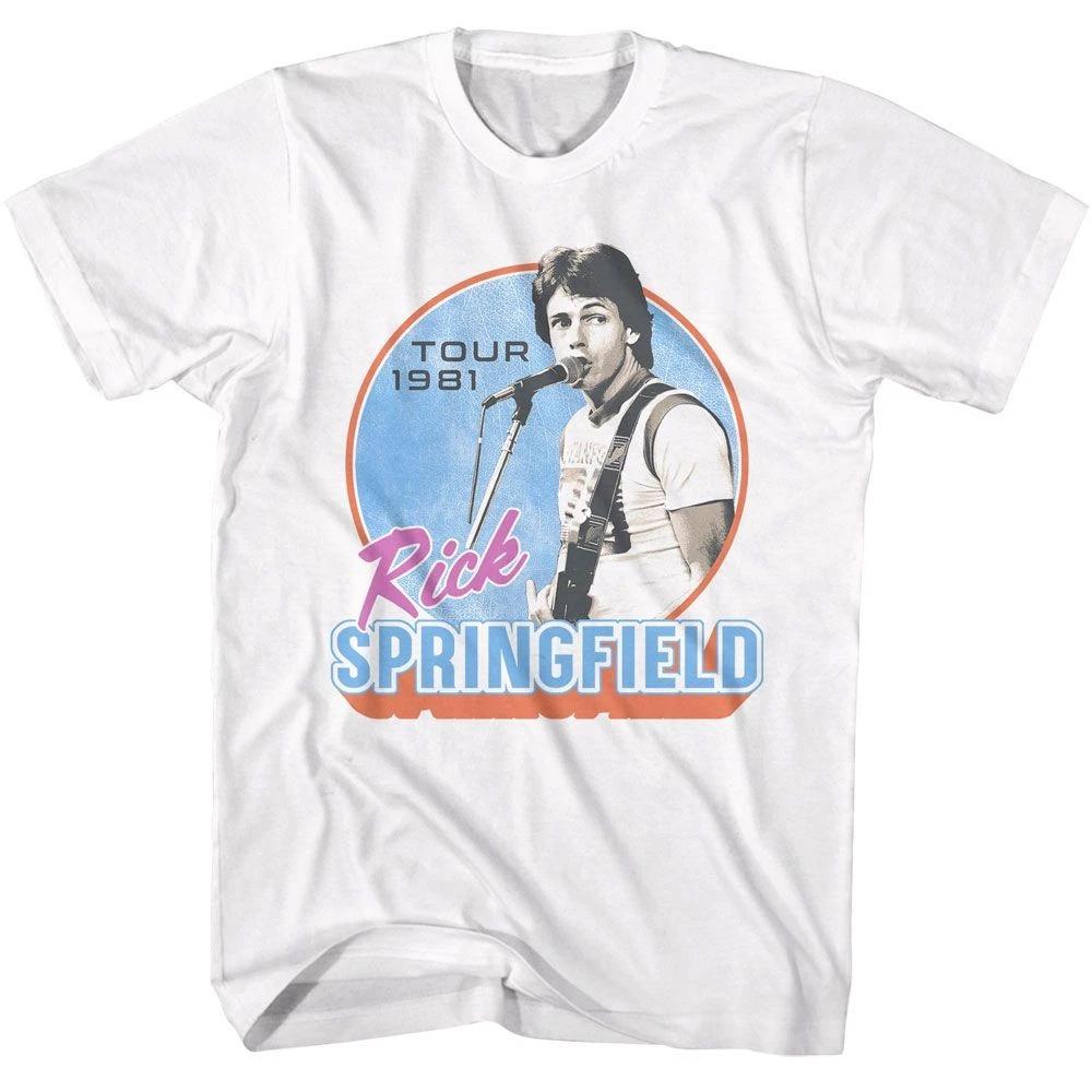 Rick Springfield - Tour 1981 - American Classics - Solid White  Short Sleev 160