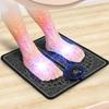 Professional EMS Foot Massage Mat Pulse Intelligent Remote Control Relieve Fatigue Massage Pad Home Use Parental Health Care