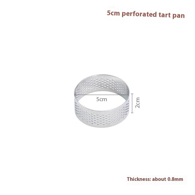 

5/6/7/8/9/10 см Перфорированные кольца для тартов с отверстием Нержавеющая сталь Дно для тартов Башня Фруктовый пирог Киши Кольцо для торта Мусс Форма для выпечки 5cm