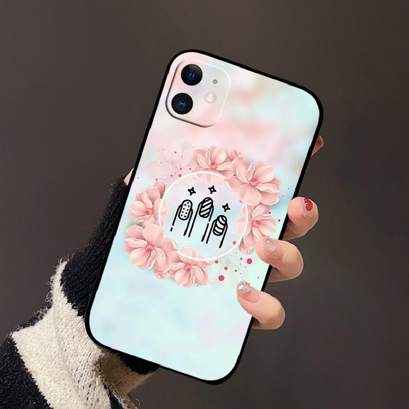 Para Capa de iPhone 11 Silicone TPU Macio Capas Protetoras de Telefone Para iPhone 11 Pro Max Estampa da Moda Para-choque à Prova de Choque Capas Traseiras