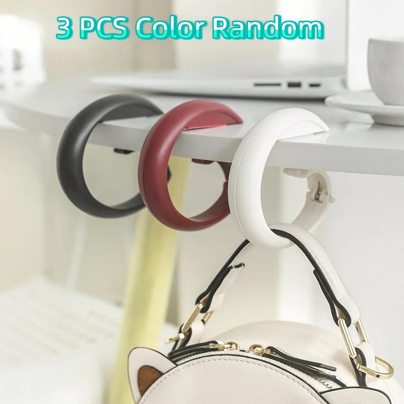 Přenosný háček na tašku skládací držáky stůl kancelář dekor plastový boční háček na stůl použití kabelka cestovní taška organizér háček držák