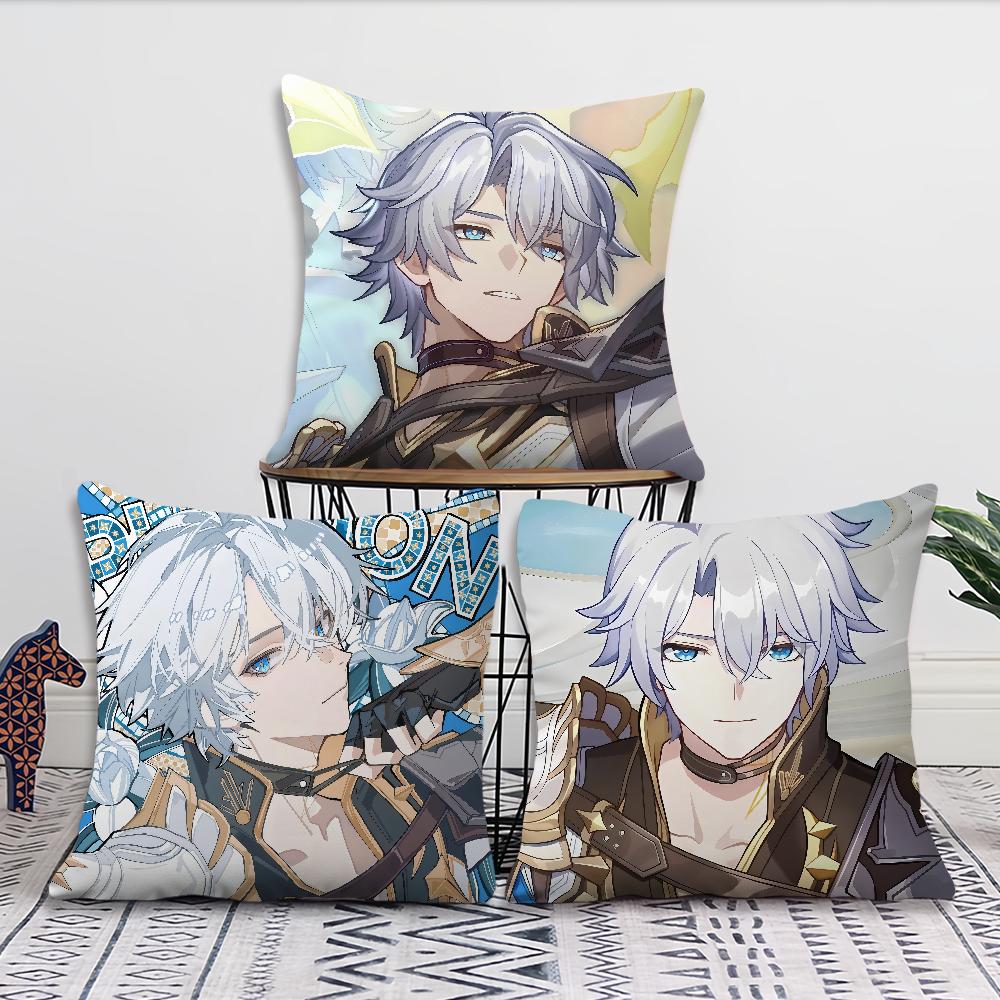 Star Phainon RailComfortable Honkai soft Pillow Case for game Sofa Living Room Home office Decor fanart Protective Covers