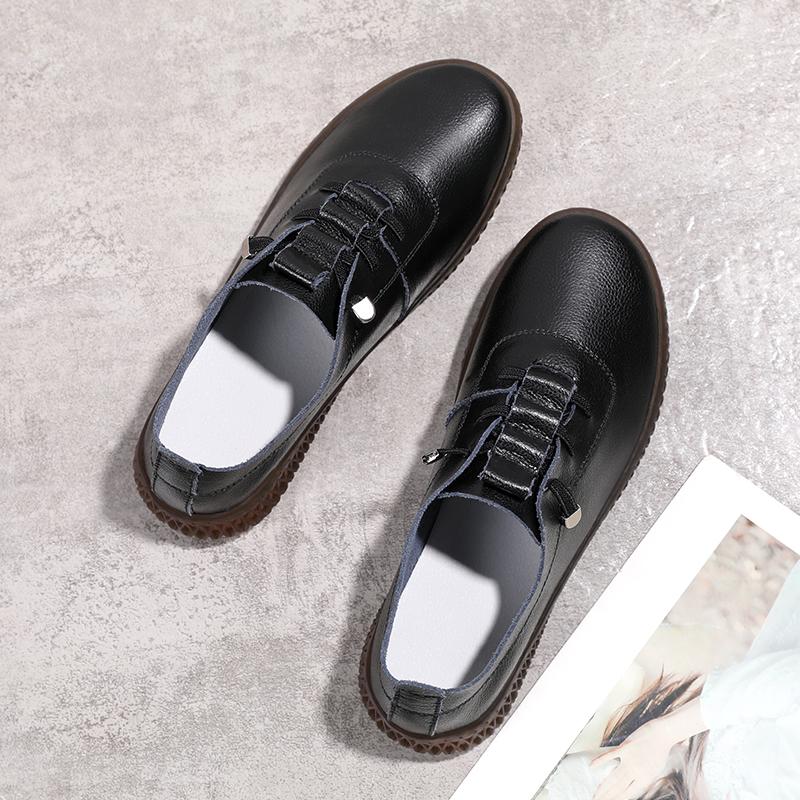 Women Shoes Fashion Women's Loafer Trend Leather Shoes White Zapatos De Mujer Comfortable Woman Shoes Slip On Footwear