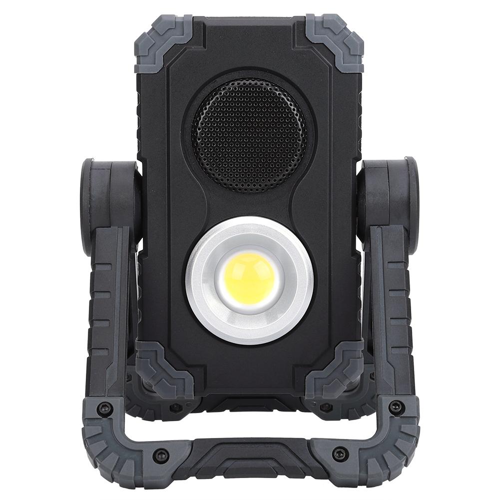 Portable Outdoor COB Work Light 1000lm Rechargeable Adjustable Bluetooth Speaker Lamp