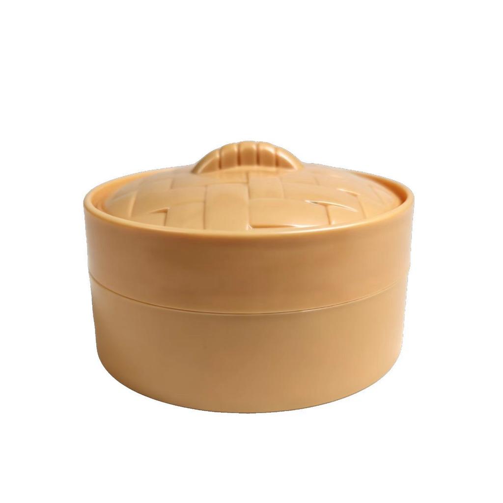 2026 New Cute Baozi Squishy Toy Stress Relief Steamed Bun Squeeze Toy with Bamboo Steamer Box Slow Rebound Desk Decor Gift