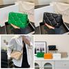 Trendy French Style Grid Small Shoulder Bag 2023 Autumn Winter New Square Bag