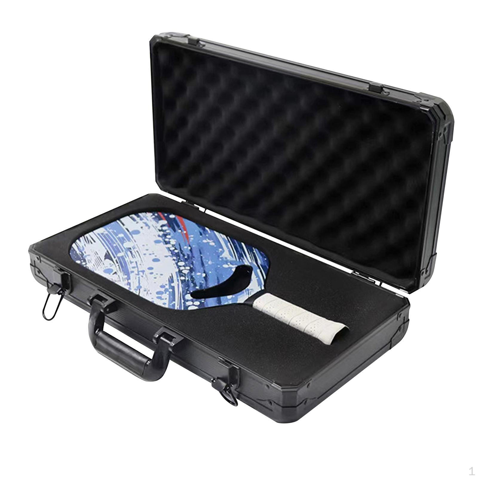 

Pickleball Racket Suitcase Storage Bag with Handle Protective Paddle Holder Carrying Case for