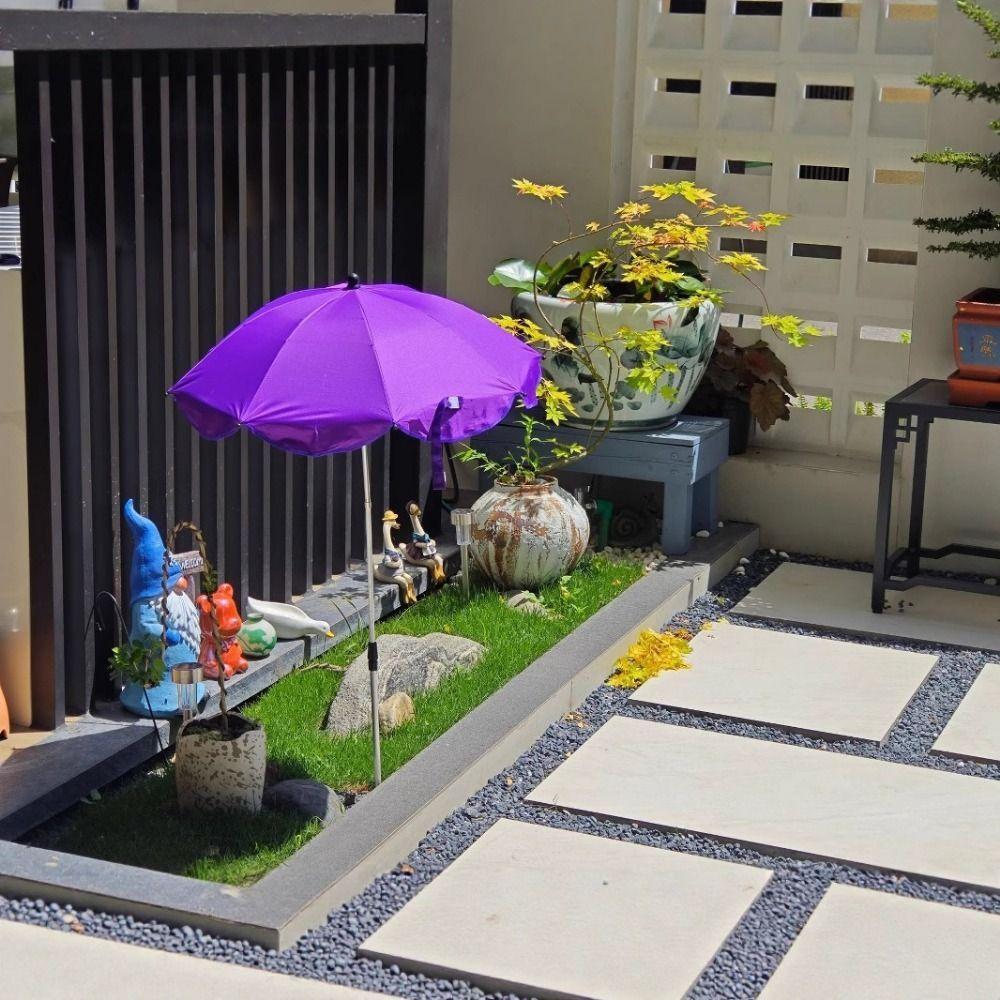 65cm Telescopic Plant Umbrellas Adjustable Garden Umbrella Shade Outdoor Sunblock Cover  Flowers