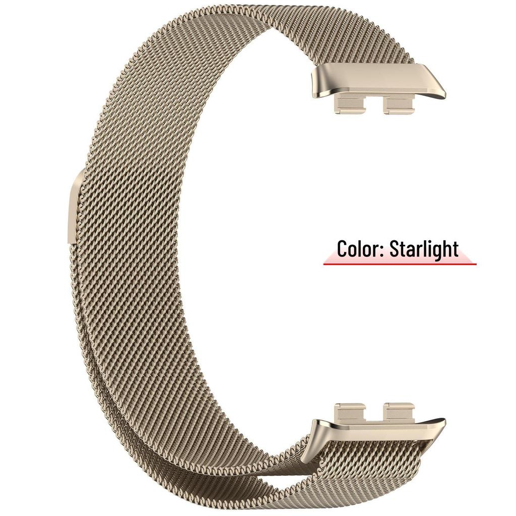 Milanese armband för Honor Band 10/9 - Metall Magnetisk Ögla