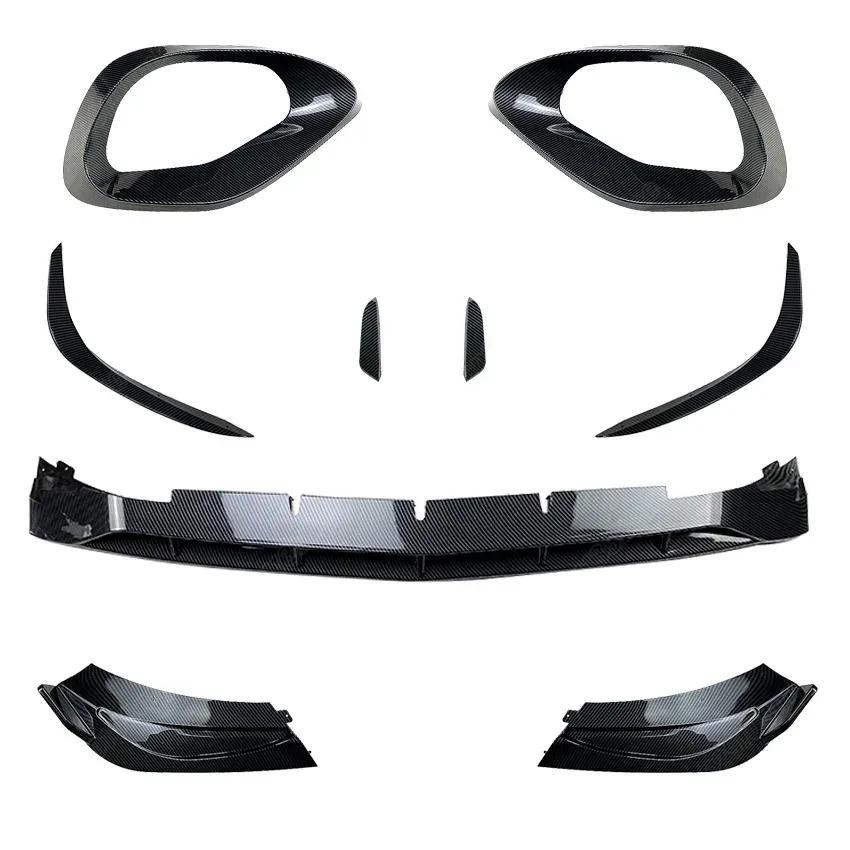 For Mercedes Benz C Class W206 C200 C260 2022 2023 2024 2025 2026 Automobile Front Bumper Spoiler Lip Splitter Decoration Kit