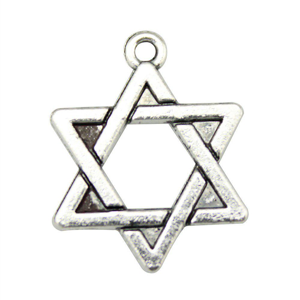 

WYISYWG 12 шт. подвески для браслетов David Star 20 мм серьги компоненты для женщин ювелирные изделия B10225