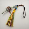 Ethnic Style Colorful Tassel Pendant Keychain Boho Handbag Charms Car Hanging Ornament for Girls Accessories