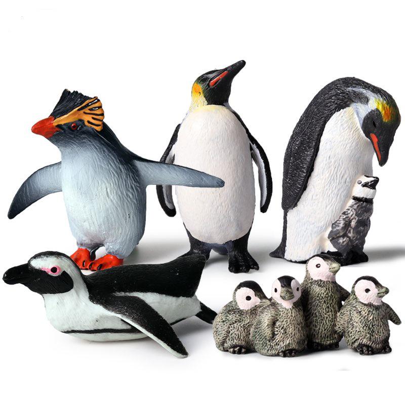 Emperor Penguin Marine Animal Model Toy Set for Kids