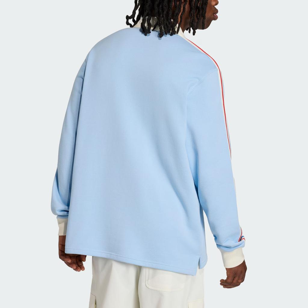 Adidas Originals France Rugby 120 Years Crunch Heritage Skin-Friendly Elegant Foldable Long Sleeve Rugby Shirt Men Tops KE0083