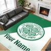 Crystal Velvet Rug Custom Name Text, Soft Non Slip Floor Mat Home DecorCeltic FC