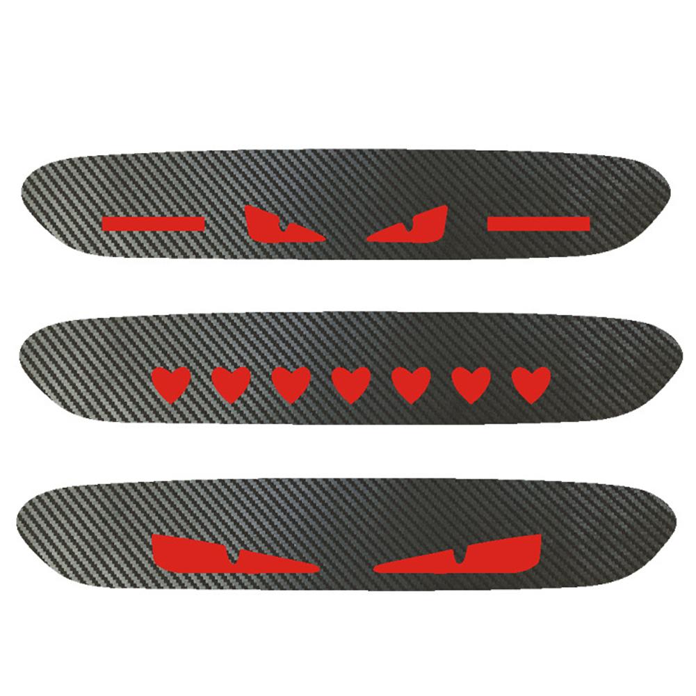 Car Sticker Brake Lights Taillight Warning Lamp Protector Sticker Carbon Fiber Covers Devil's Eye Sticker for Vehicles