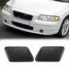 2Pcs For 2005-2009 Volvo S60 Front Headlight Washer Cover Black Left+Right Side