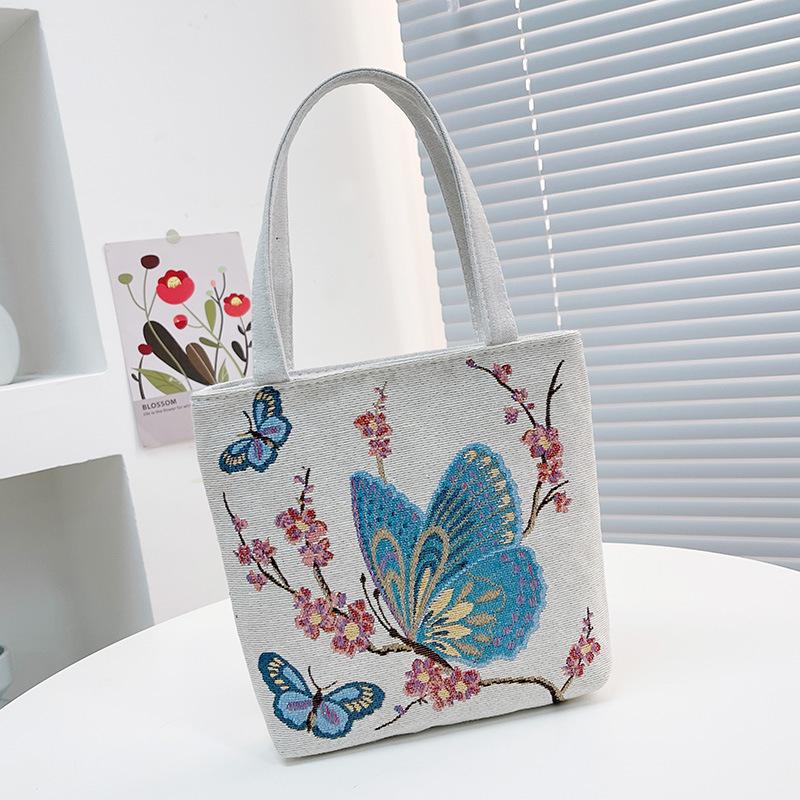 Baby Elephant Double-sided Embroidered Portable Small Bag Women's New Carry-on Handbag Change Mobile Phone Bag