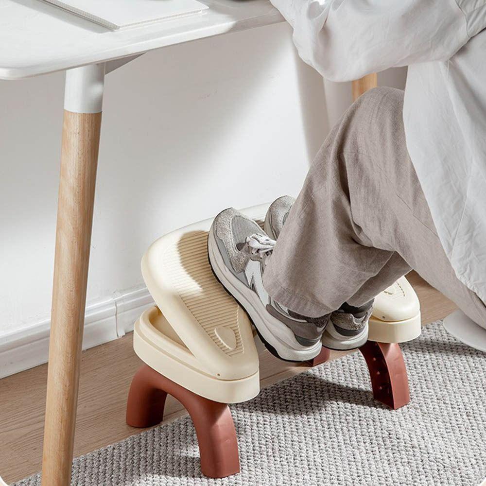 Non-slip Folding  Toilet Footstool Ergonomic Under Desk Footrest Toilet Seat  Bathroom Accessories