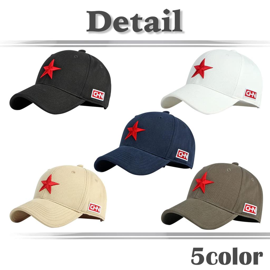 Sternmuster Logo Englische Buchstaben Lässige Kappe Kappe Hut Outdoor Angeln Männer Frauen CA836 [White Fang] (Weiß)