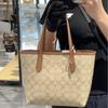 Borsa tote classica retrò presbiopia mamma borsa della spesa borsa a mano di grande capacità borsa a spalla ascellare