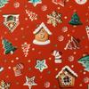 0.5m/1m/5m Gingerbread Man Print Christmas Style Fabric For Sewing Tablecloths Sofa Pillowcase Christmas Decoration DIY Fabrics