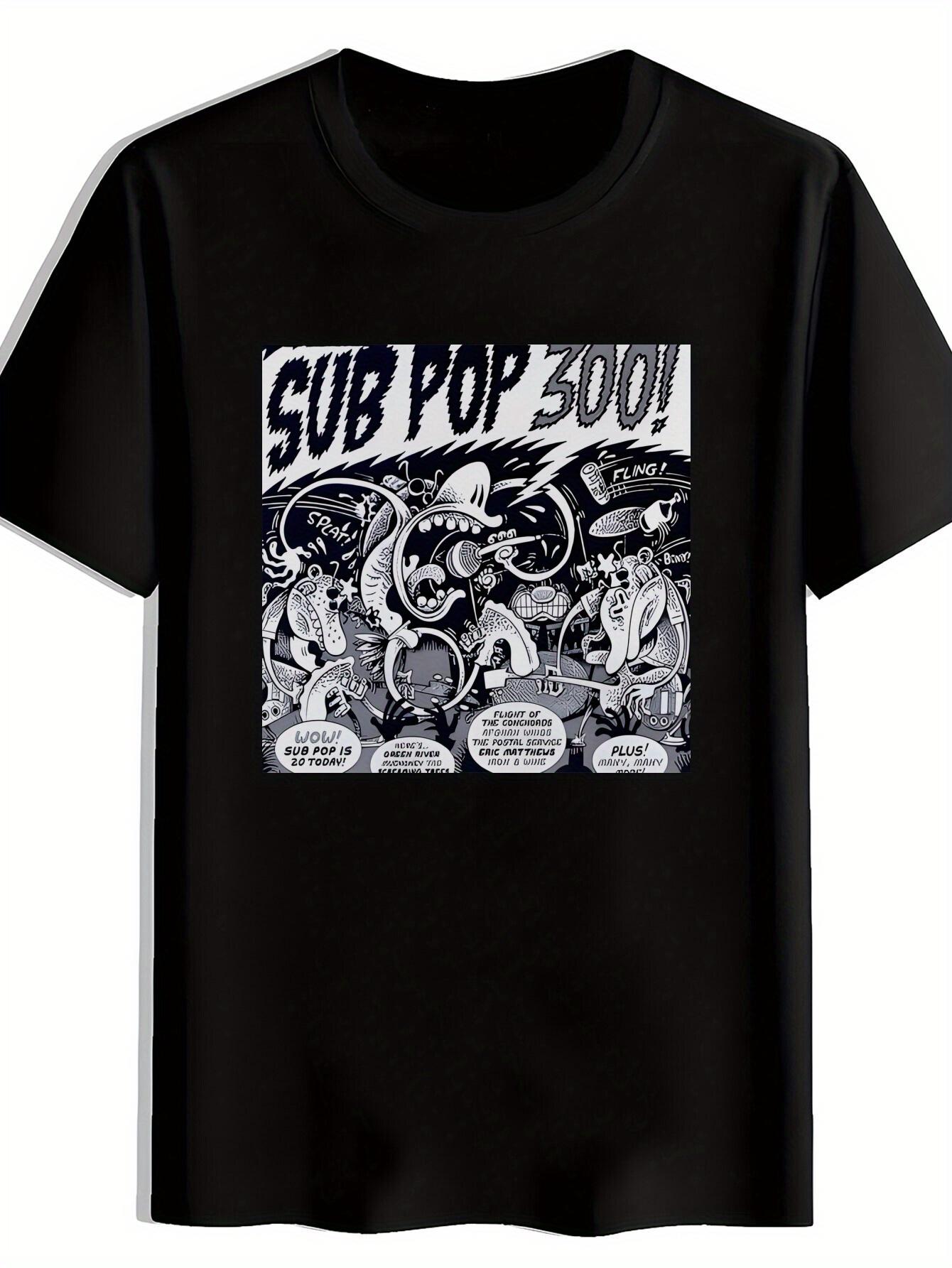T-shirt Vintage Rock Band Graphic - Retro Music Print Short Sleeve Tee XS