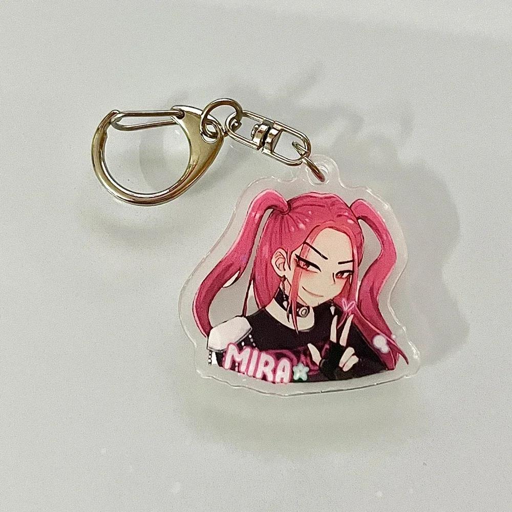 8 Stück Kpop Dämonenjäger Huntrix Saja Boys Schlüsselanhänger Rumi Zoey Jinu Mira Meine Seele verkauft Schlüsselanhänger - Kpop Fan Zubehör Schmuck