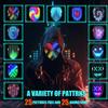 Led Mask Lighted Up Mask - Led Masks with Gesture Sensing Costume for Halloween Costume Cosplay Party Cool Gifts