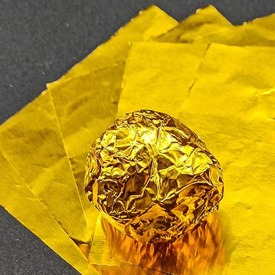 100 Sheets 20*20Cm Aluminium Foil Wrapper Paper Wedding Chocolate Paper