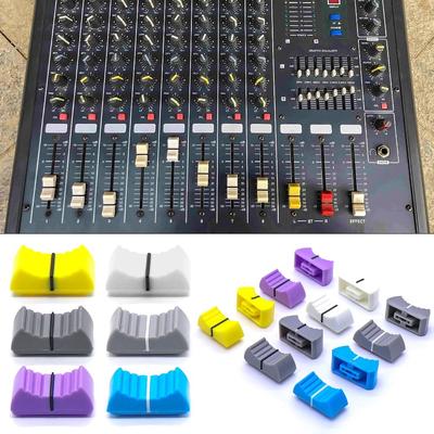 Ribbed Mixer Desk Sensitive Slider Sliding Straight Slide Potentiometer Cap Fader Knob Cap Touch Mixer Dimmer Push-Pull Cap