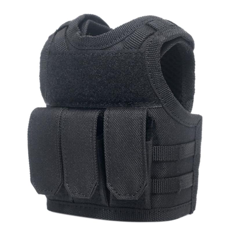 Adjustable Drink Bottle Vests Tactical Beer Bottle Vest Miniature Molle Vest for Cans or Bottles Decoration Easy To Use
