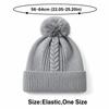 Ear Protection Knitted Cap Windproof Pompoms Hat Casual Winter Hat  Outdoor