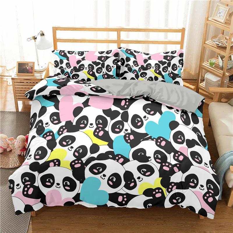 Print Pet Dog Bedclothes For Girl Boy Twin Single140x210cm Cute Bedding Sets Full Size Bed Linens Duvet Cover Sets Dropshipping