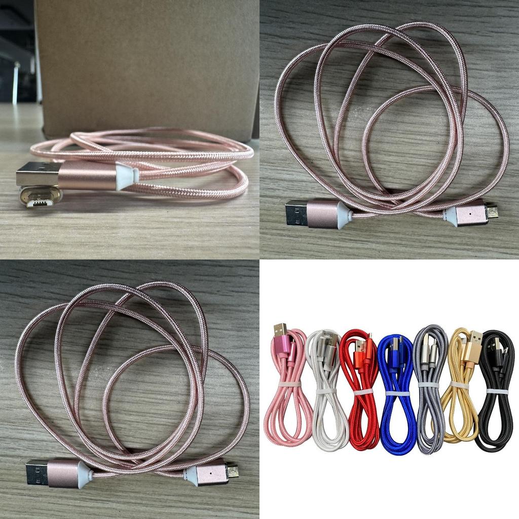 Pvc Transparent Braided Micro Usb Fast Charging Cable For Smartphones And Devices