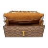 Coach Parker 18 Camellia Chain Crossbody Bag Women bags White Brown 34256-B4HA
