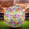 Sprunki Game Print Size 5 Soccer Ball, Standard Match Football for Sports Game and Team Practice, Ideal Gift for Soccer Fans