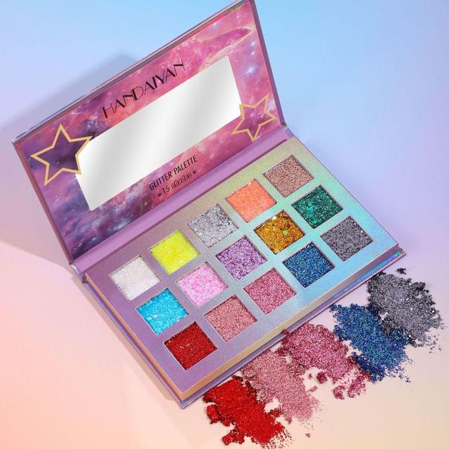 HANDAIYAN - Glitter Sequins Eyeshadow Palette