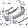 BMW 4 Series G26 Rear Bumper Trim (51128078587, 51128078588)
