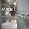 Brushed Finish Soap Rack Stainless Steel Soap Organizer Box Soap Dish  Bathroom Kitchen Washroom