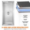 36"x18"x14" Drop In Ice Chest Ice Cooler Ice Bin Stainless Steel w/Cover