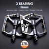 WEST BIKING 3 High-Speed Bearing Pedals Carbon Fiber Spindle Tube Aluminum Alloy Platform Pedals MTB Anti-Skid Lightweight Parts