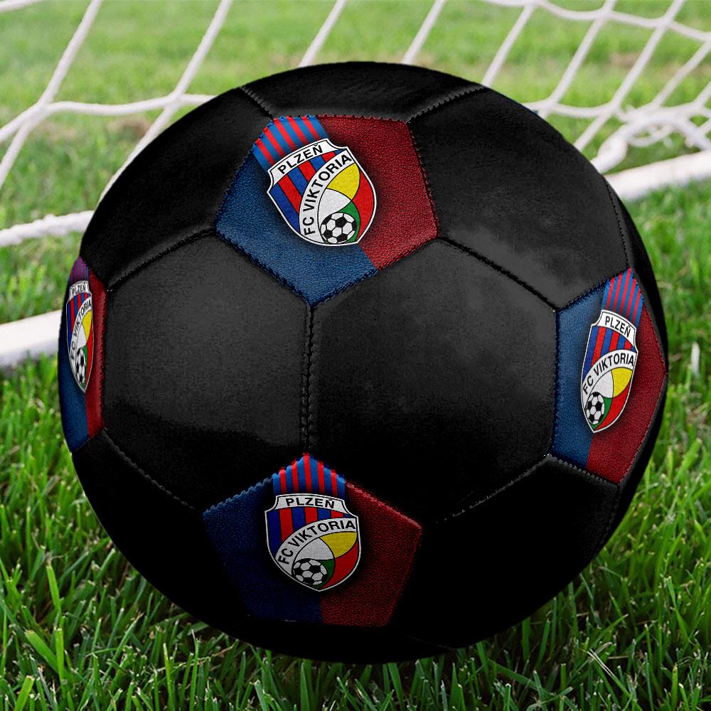 Viktoria Plzen Size 5 Soccer Ball, Machine-Stitched PVC, Durable & High Bounce, All Ages Fit, fan merchandise, matches & outdoor use.