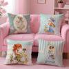 Cute Sarah Kay Girl Cushion Cover Short Plush Double-Sided Printing Home Machine Washable In Warm Winter Pillow Cover