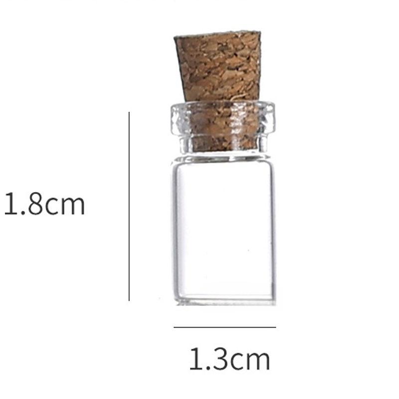 

5/100pcs Small Glass Bottles with Cork Stoppers DIY Decoration Mini Glass Vials Cork Message Glass Vial Wishing Bottles 5PCS